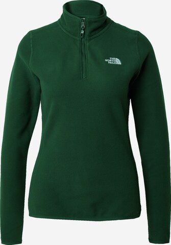 THE NORTH FACE Sporttrui '100 Glacier' in Groen: voorkant