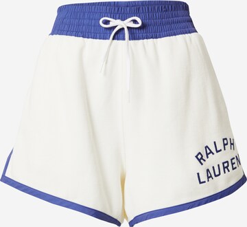 Polo Ralph Lauren Loosefit Kalhoty – bílá: přední strana