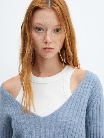 MANGO Sweater 'Bateman' in Blue