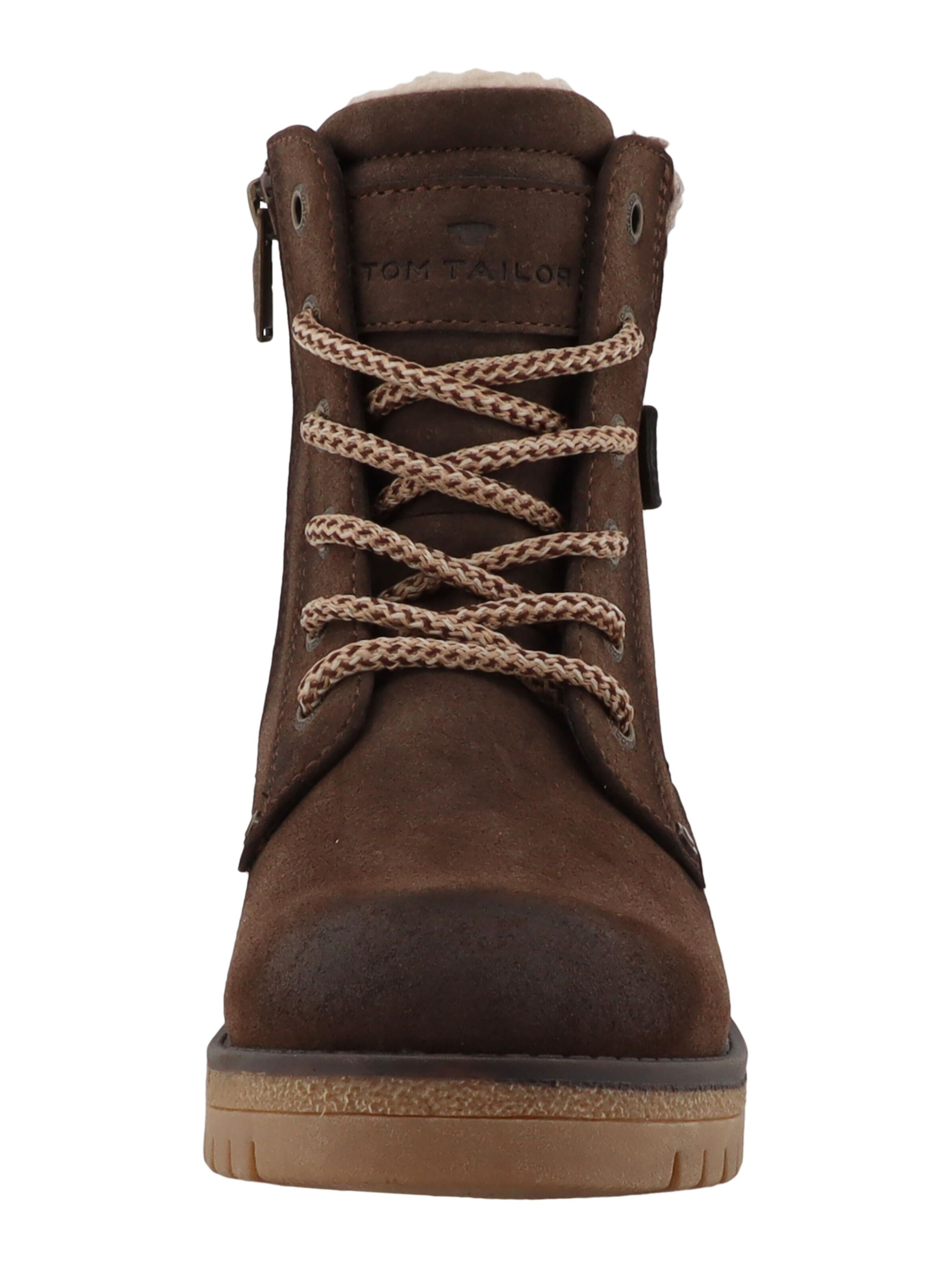 Bottines à lacets TOM TAILOR en marron