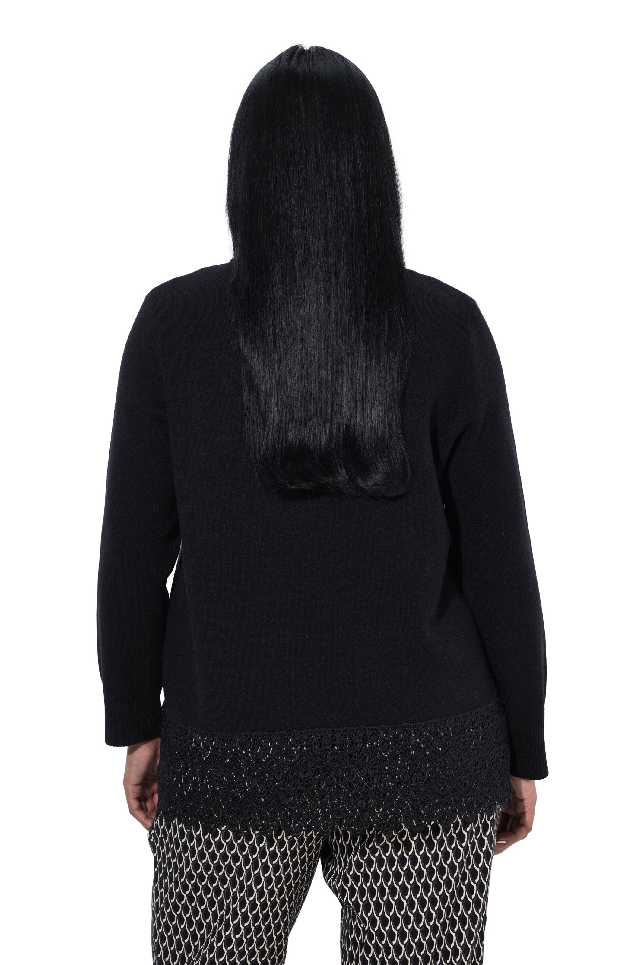 Ulla Popken Pullover in Schwarz