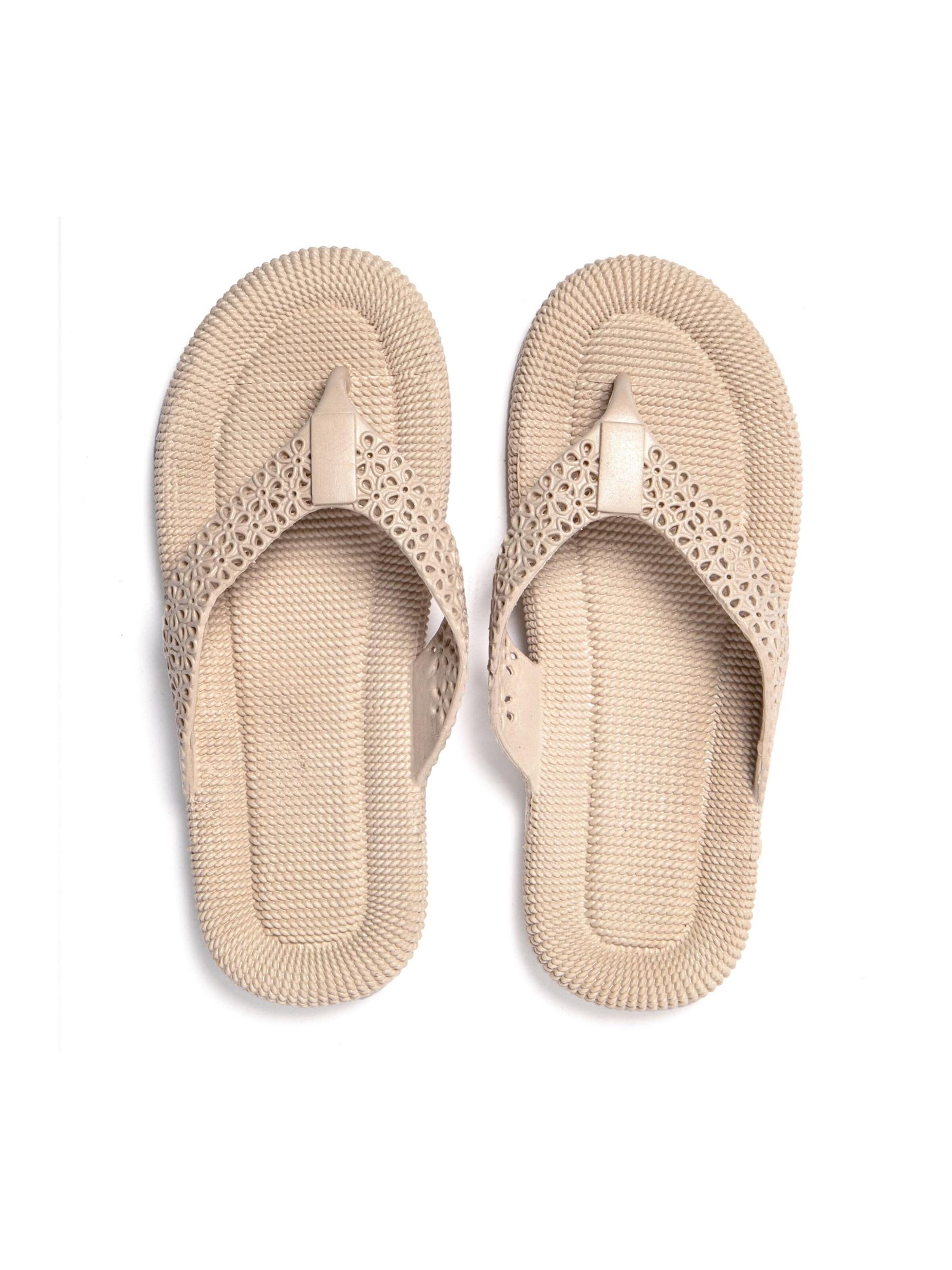 Brasileras T-Bar Sandals 'Flopee' in Beige