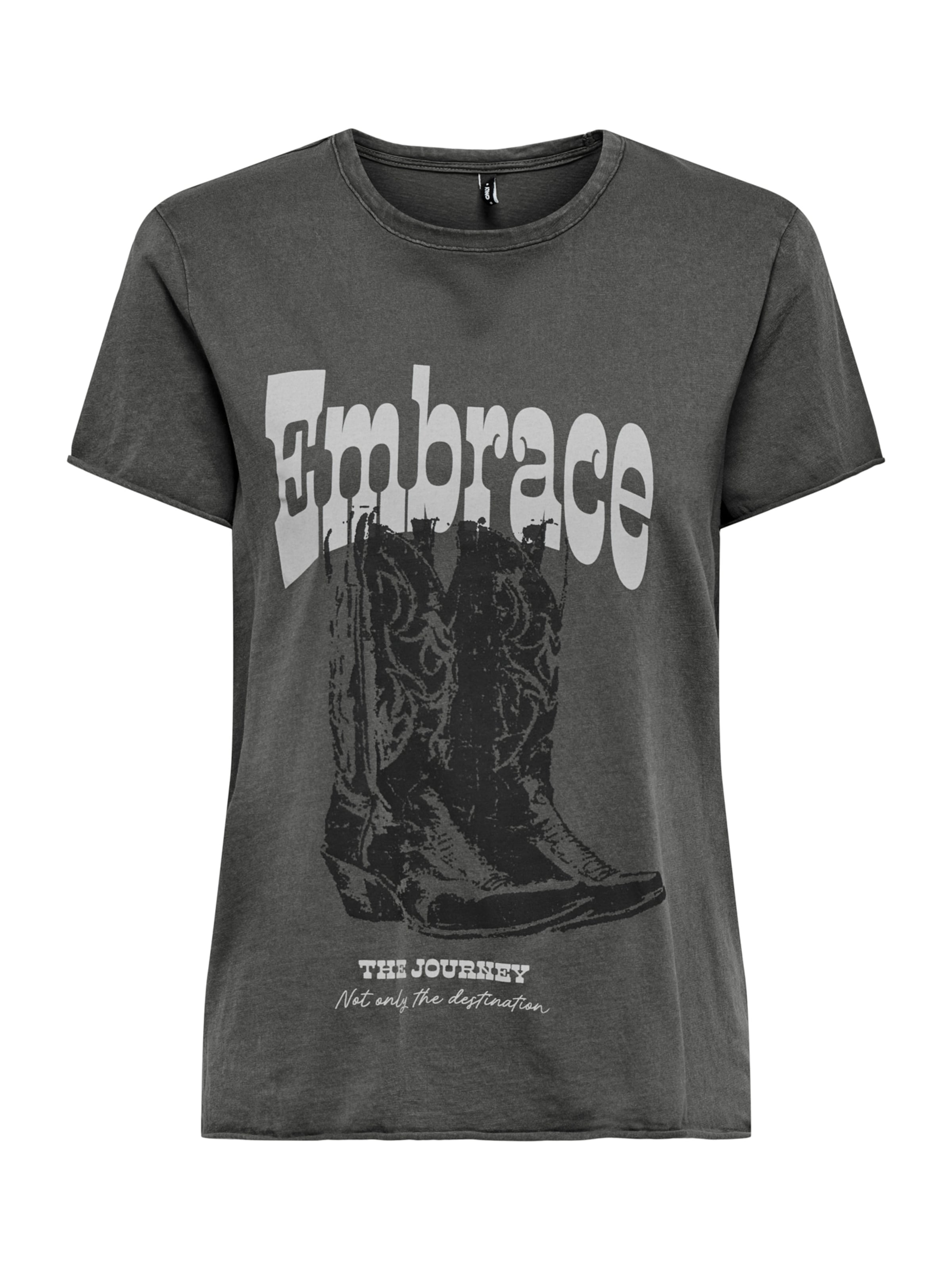 ONLY - Camiseta 'ONLLUCY' en gris: frente