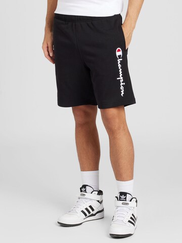 Champion Authentic Athletic Apparel Regular Pants in Black: front