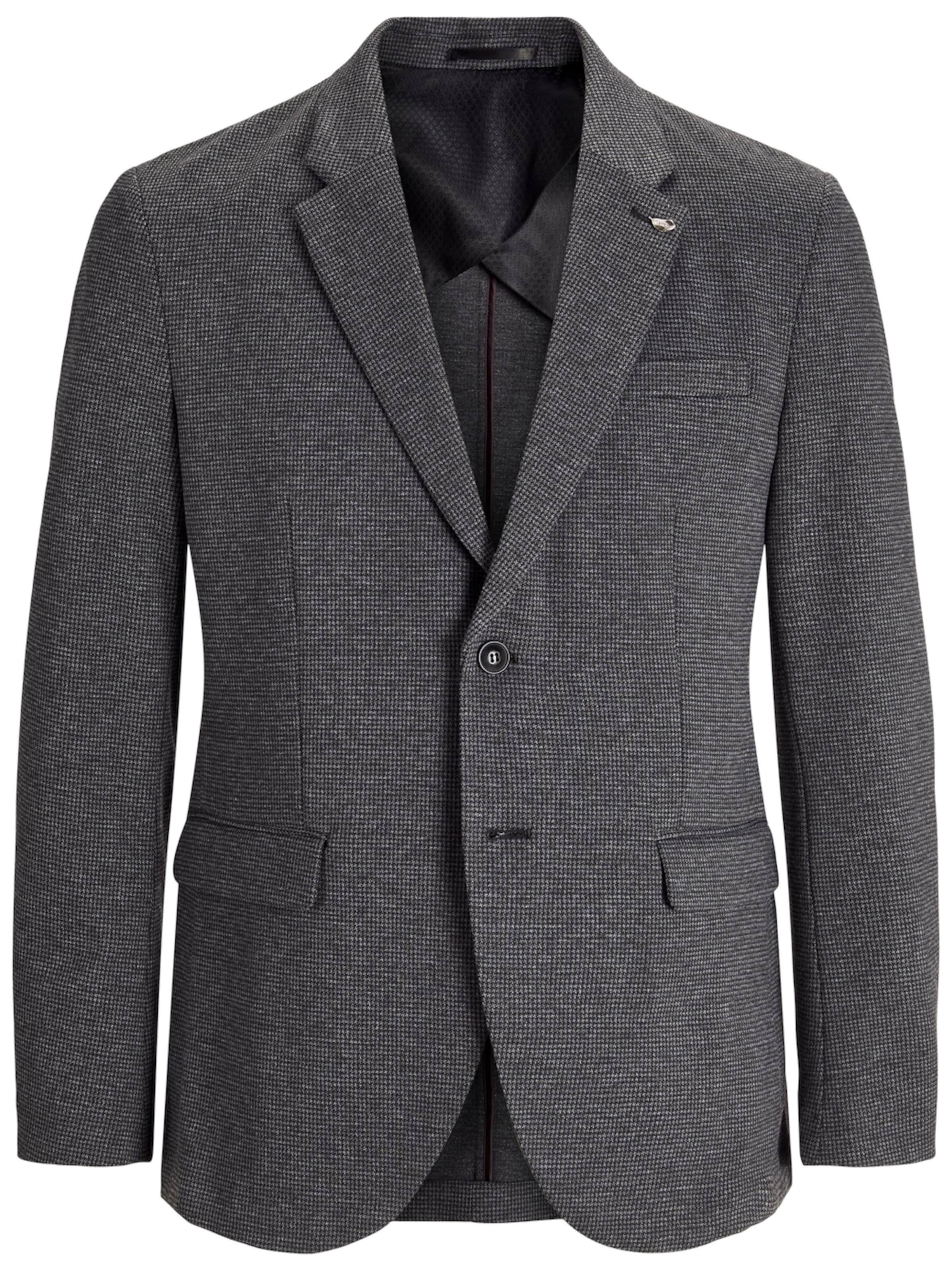 JACK & JONES Regular fit Сако 'Preston' в сиво: отпред