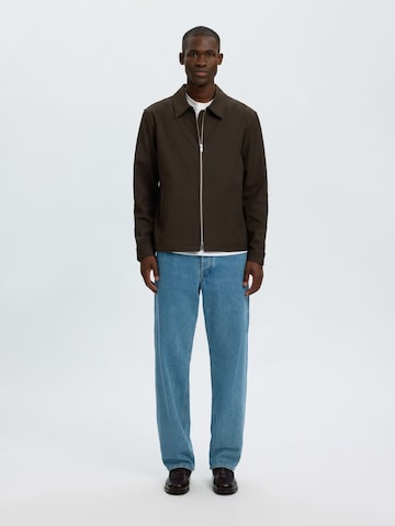 SELECTED - Chaqueta de entretiempo en marrón