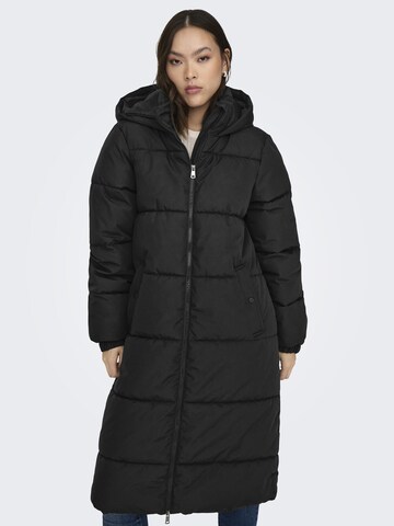 ONLY Winterjas in Zwart: voorkant
