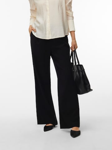 VERO MODA Wide Leg Hose 'VMKATIE' in Schwarz: Vorderseite