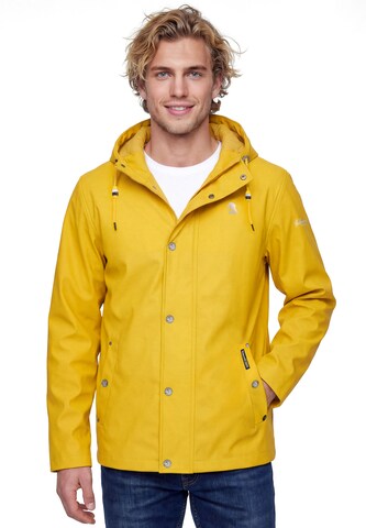 Schmuddelwedda Functionele jas in Geel: voorkant