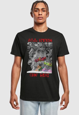 Mister Tee - Camisa 'All Eyes Face Statue' em preto: frente