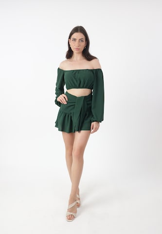 Gonna di Elara in verde: frontale