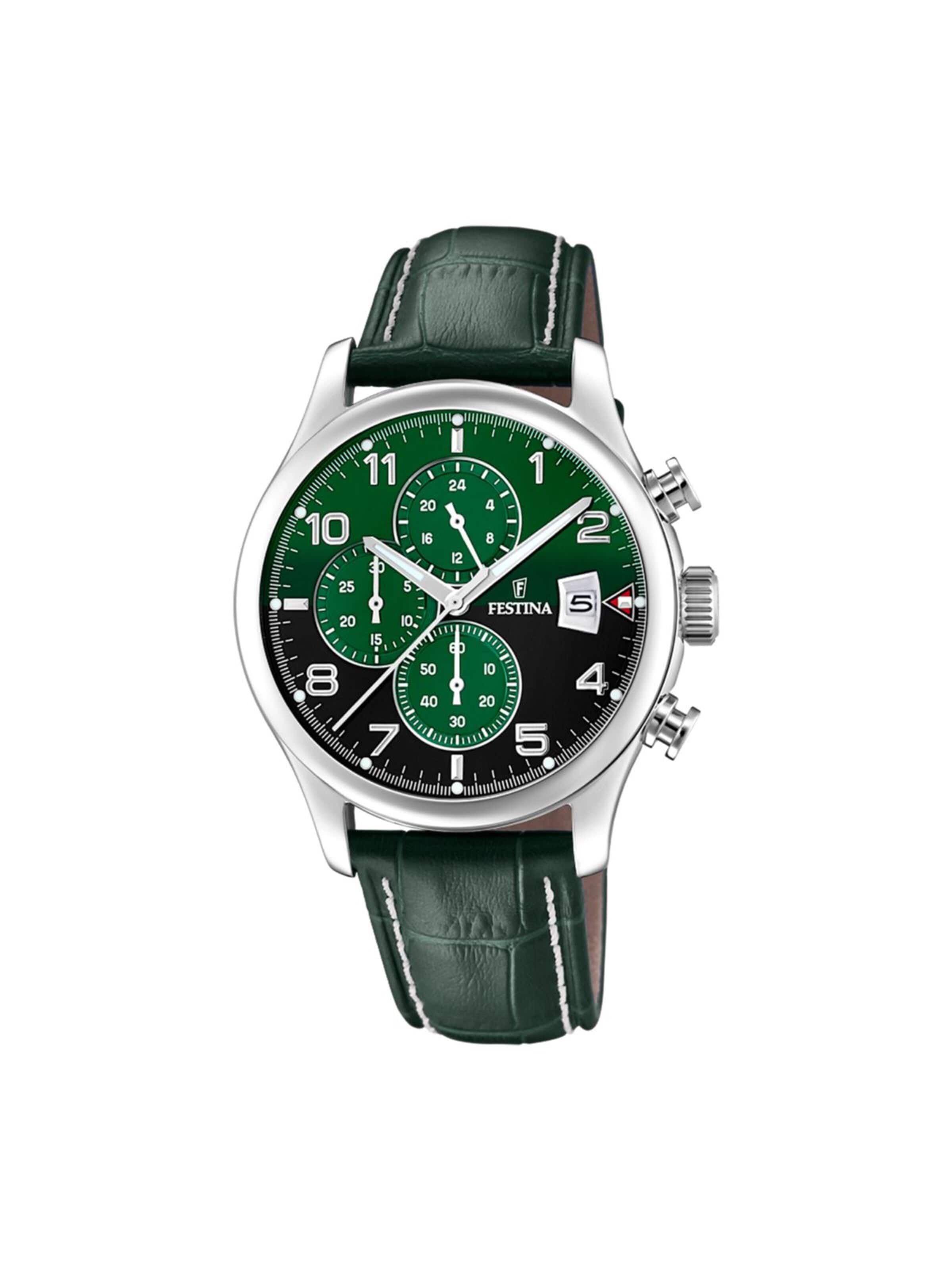 FESTINA Analog watch in Green: front