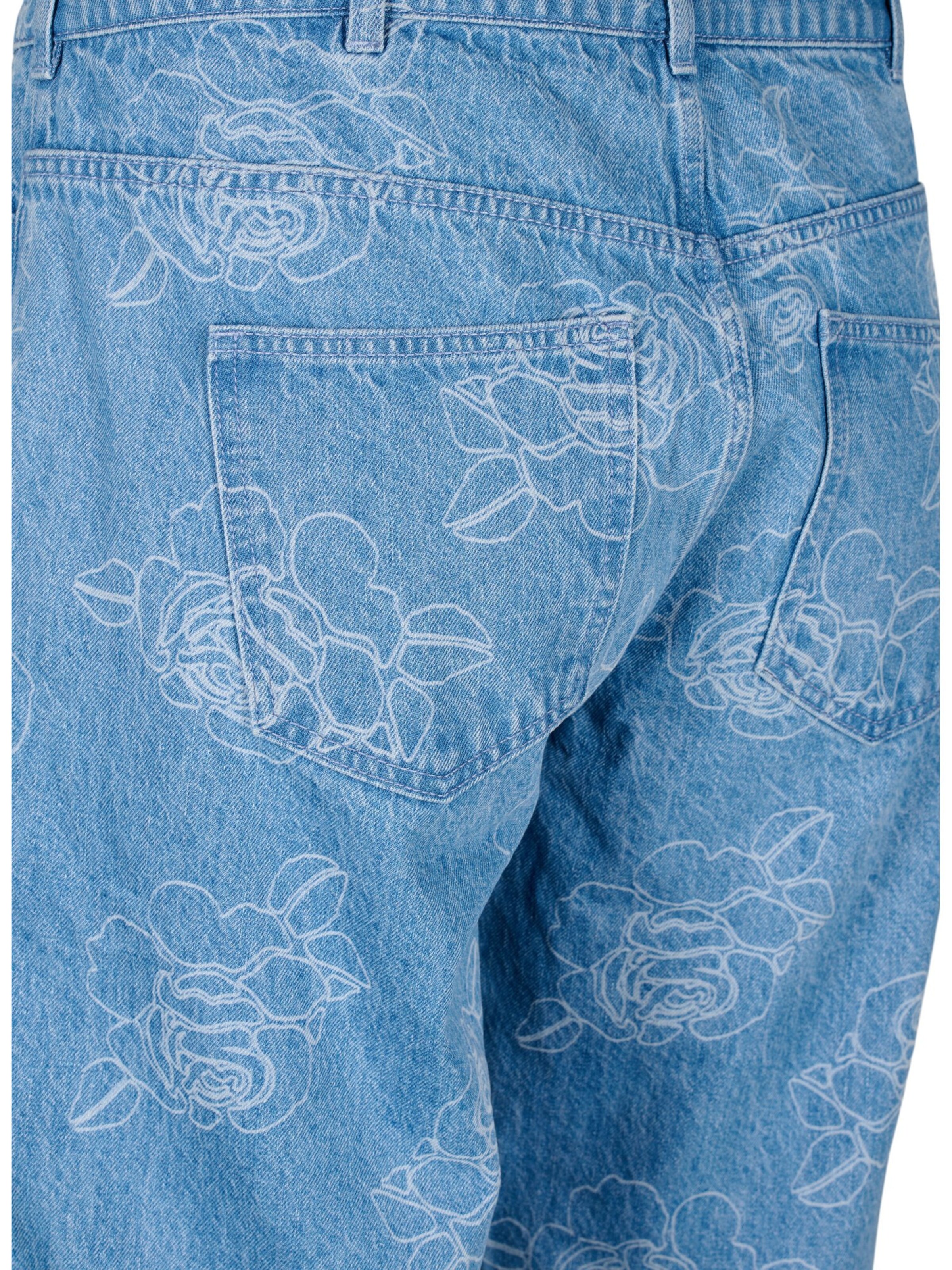 Wide leg Jeans di Zizzi in blu