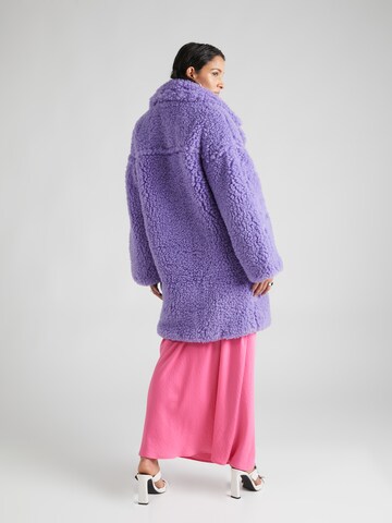 TOPSHOP Zimní kabát – fialová