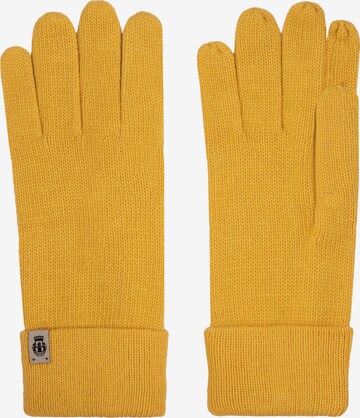 Roeckl Full Finger Gloves in Yellow: front