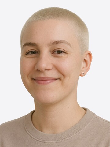 Sofia Milani Ohrringe 'Flower'‌‌‌‌ in Silber: Vorderseite
