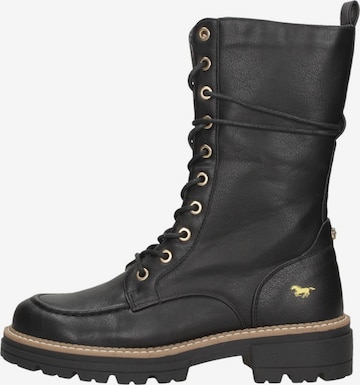 Chaussure à lacets 'Veterschoenen Hoog' MUSTANG en noir : devant