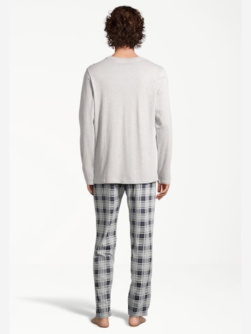 SCHIESSER Pajamas long 'Night & Home' in Grey
