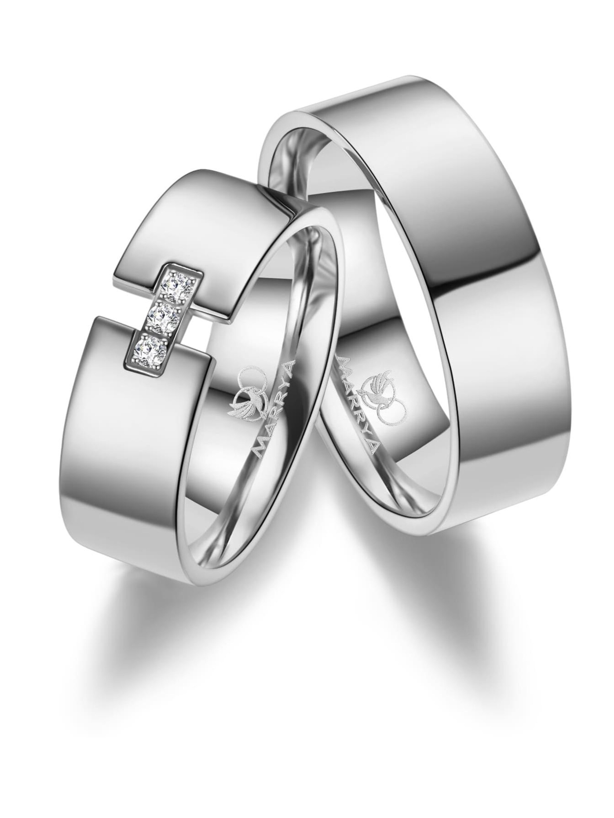 MARRYA Ring 'MARRYA TI-07 Ehering aus Titan' in Silver