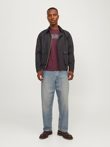 JACK & JONES Tričko 'JJECALEB' - Červená