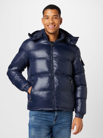 BRAVE SOUL Winter Jacket 'JARED' in Blue: front