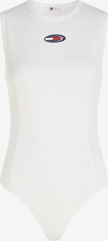 Tommy Jeans Shirt Bodysuit in White: front