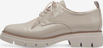 TAMARIS Schnürschuh in Beige