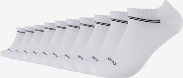 Chaussettes camano en blanc : devant