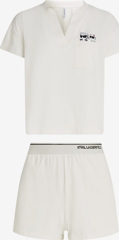 Karl Lagerfeld Pyjamashortsit värissä beige: etupuoli