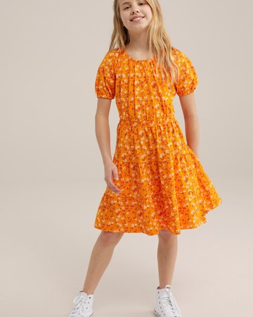 WE Fashion Kleid in Orange: Vorderseite