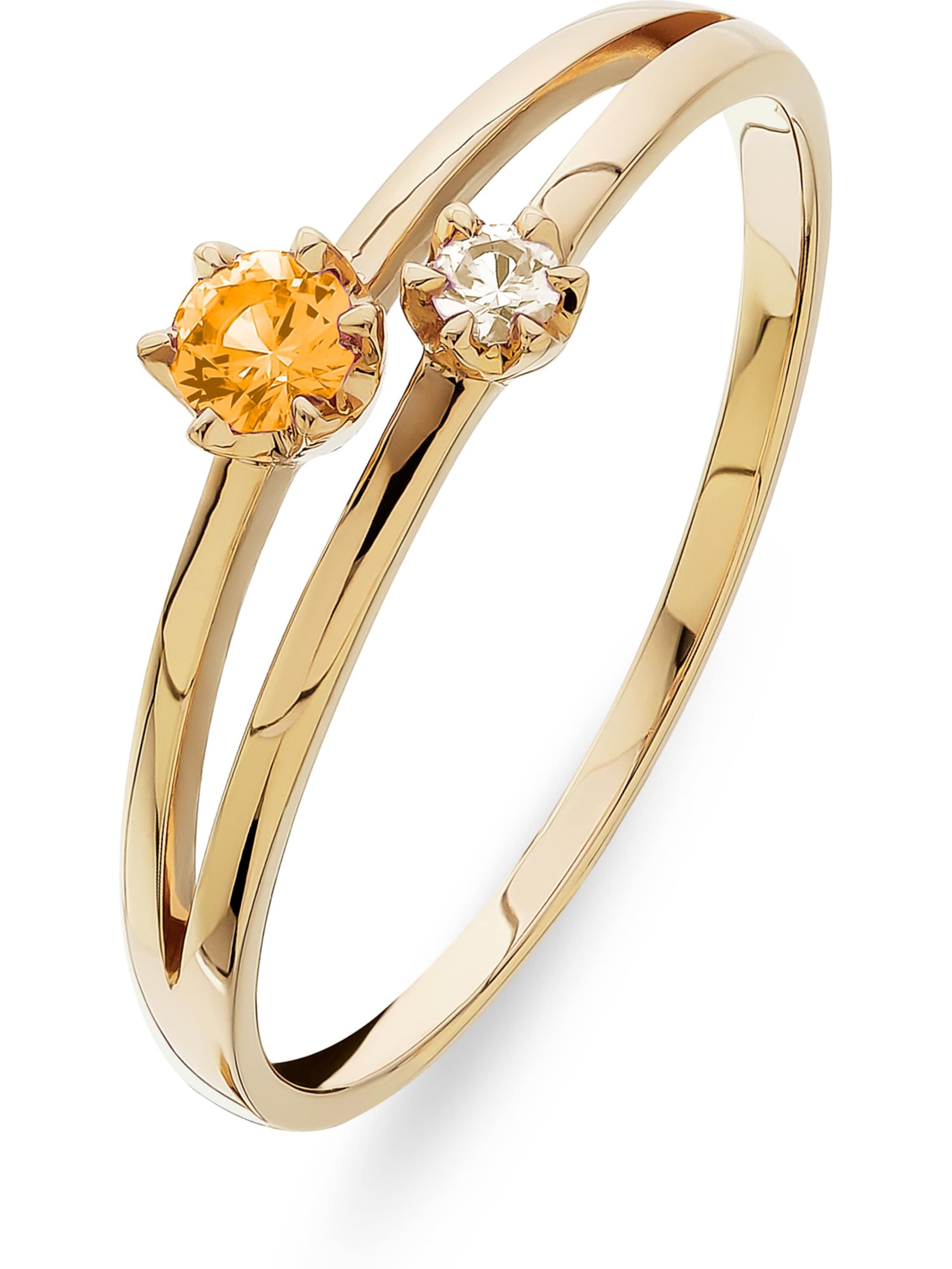 CHRIST Ring in Gelb: Vorderseite