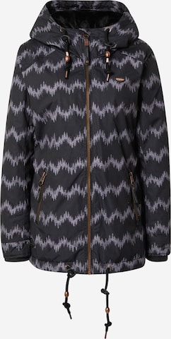 Ragwear Between-Season Jacket 'ZUZKA' in Black: front