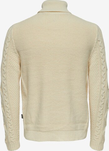 Only & Sons Pullover 'Rigge' in Beige