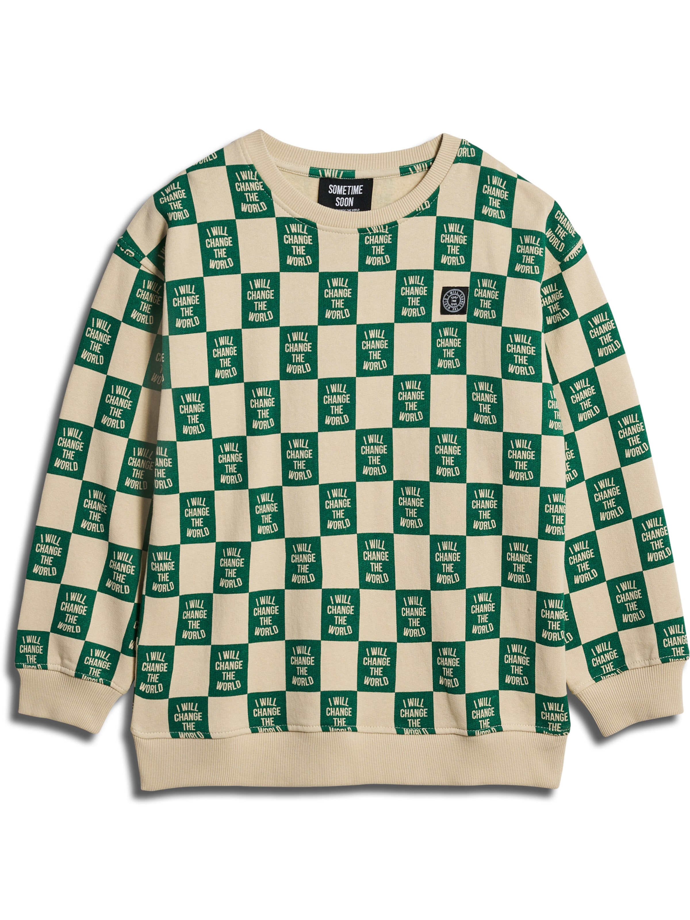 SOMETIME SOON Sweatshirt i beige: forside