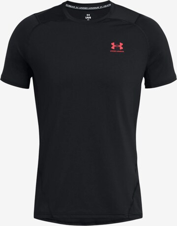 T-Shirt fonctionnel UNDER ARMOUR en noir : devant