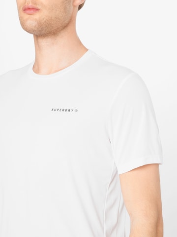 balta Superdry Sportiniai marškinėliai