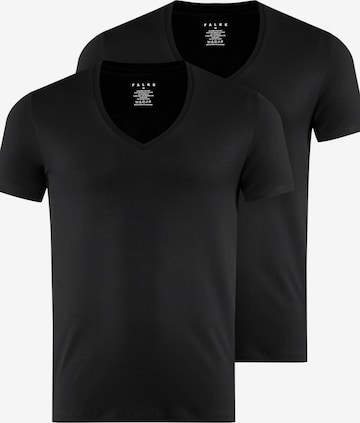 FALKE Undershirt '2-Pack' in Black: front