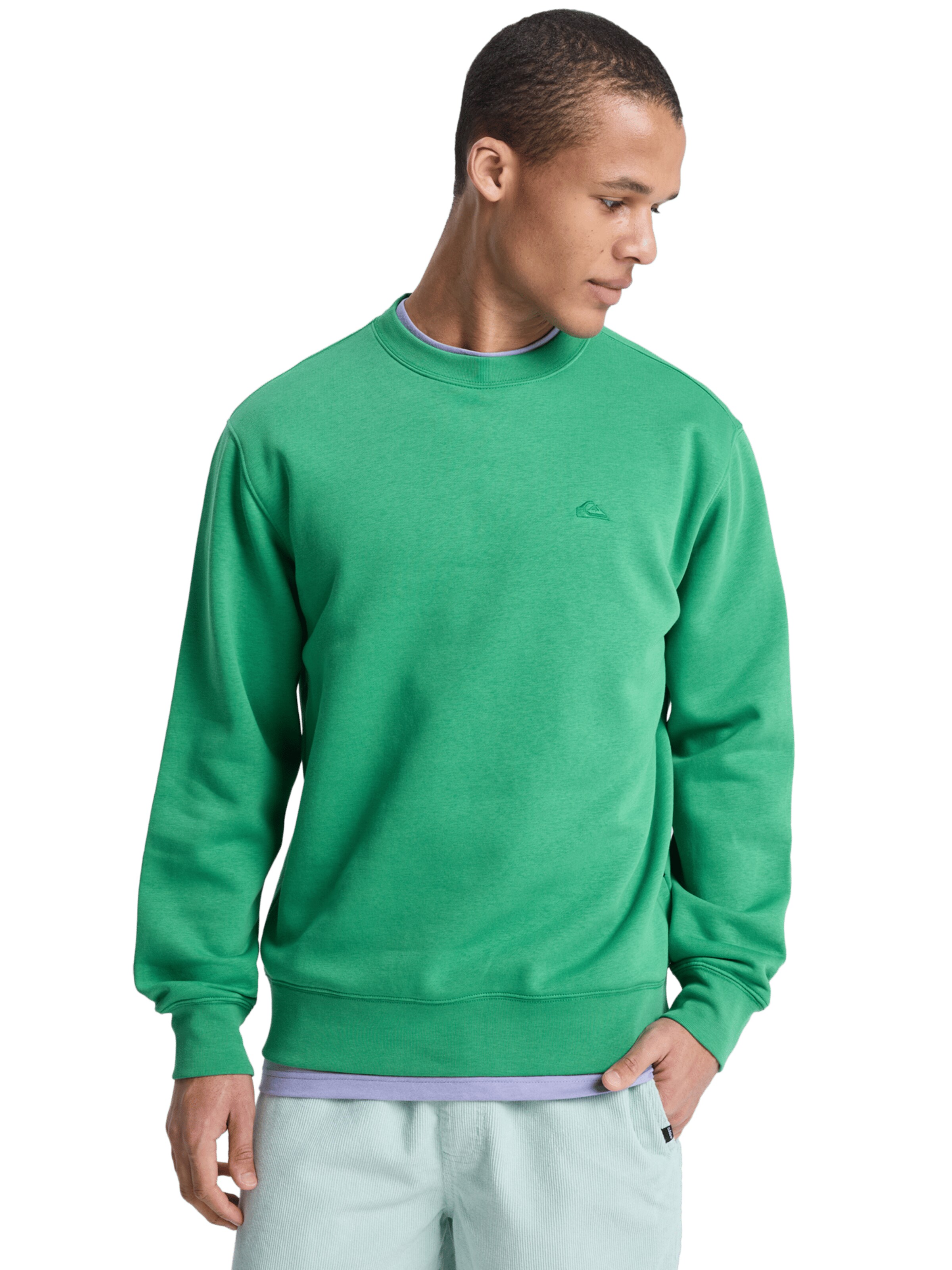 QUIKSILVER Sweatshirt 'Salt Water' in Green: front