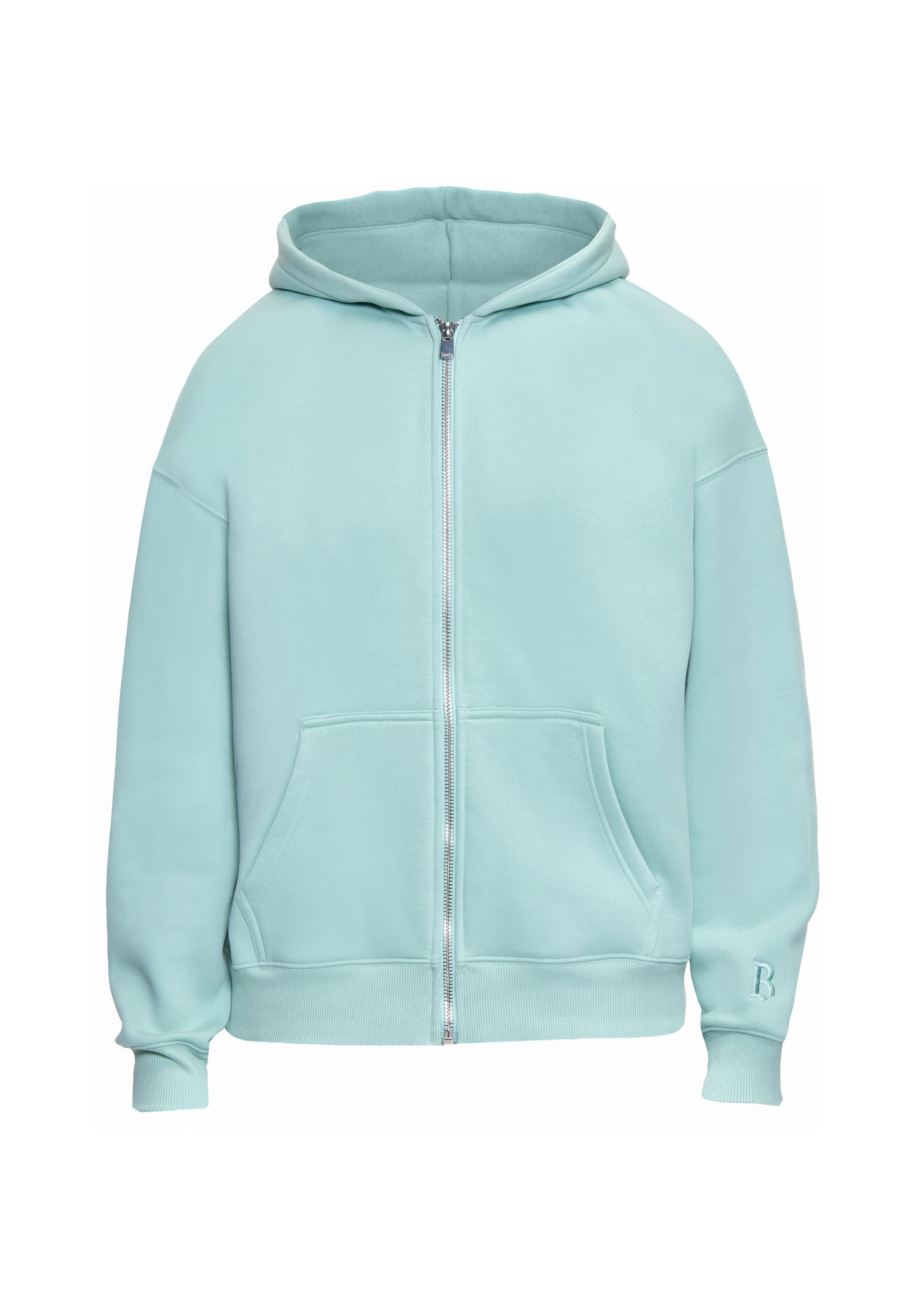 Dropsize Sweatvest in Blauw: voorkant