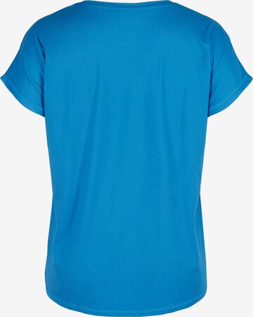 Active by Zizzi Funktionsshirt 'Abasic' in Blau