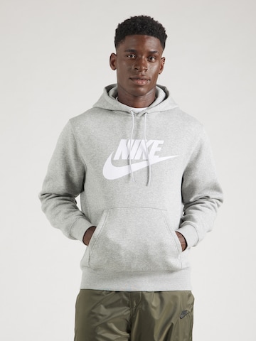 pilka Nike Sportswear Megztinis be užsegimo 'CLUB': priekis