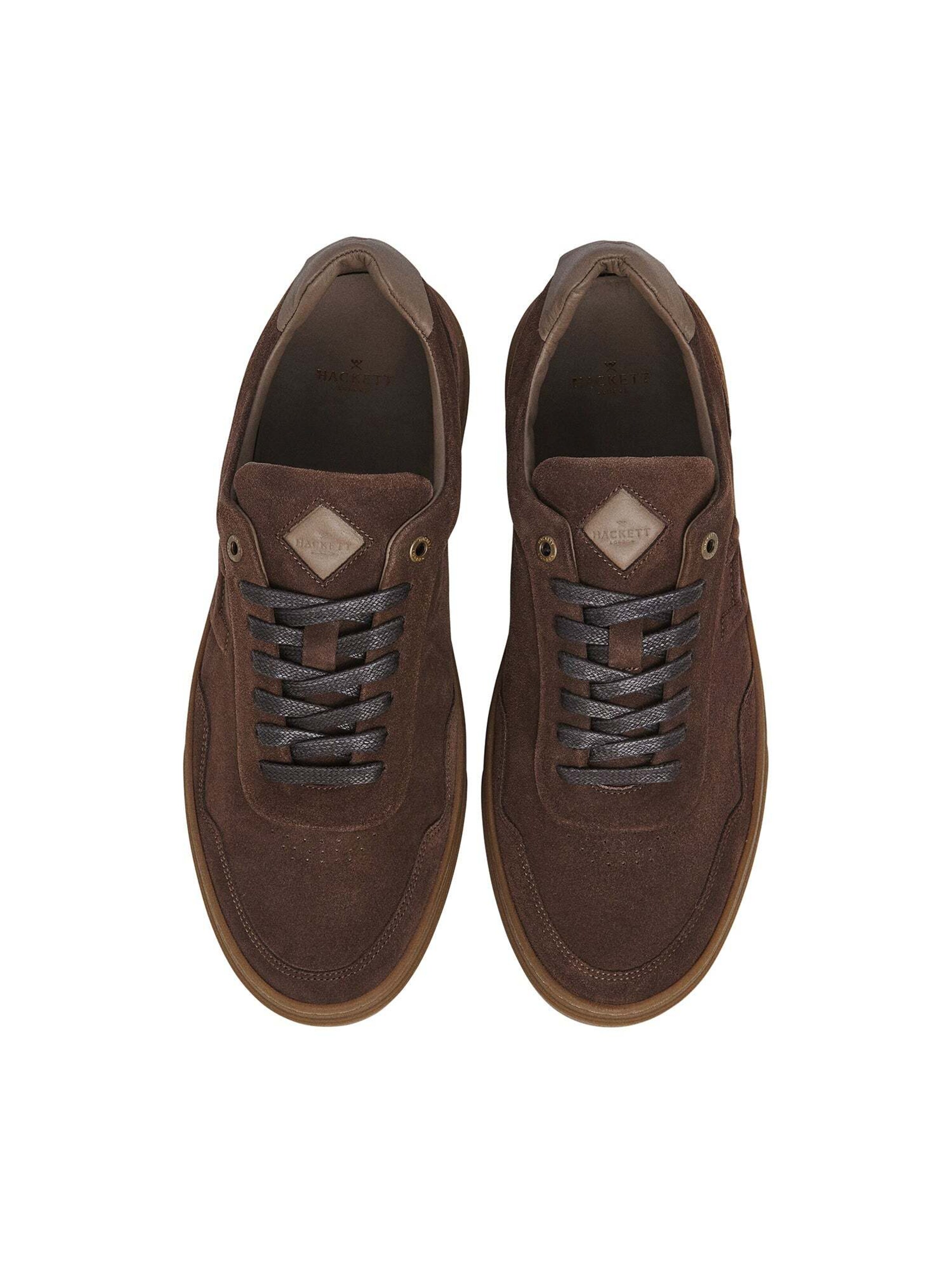 Sneaker bassa 'Hackney Velvet' di Hackett London in marrone
