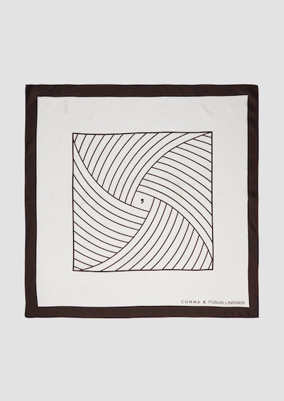 COMMA Tuch in schwarz / offwhite, Produktansicht