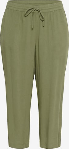 KAFFE CURVE Loosefit Hose 'Mille' in Grün: Vorderseite