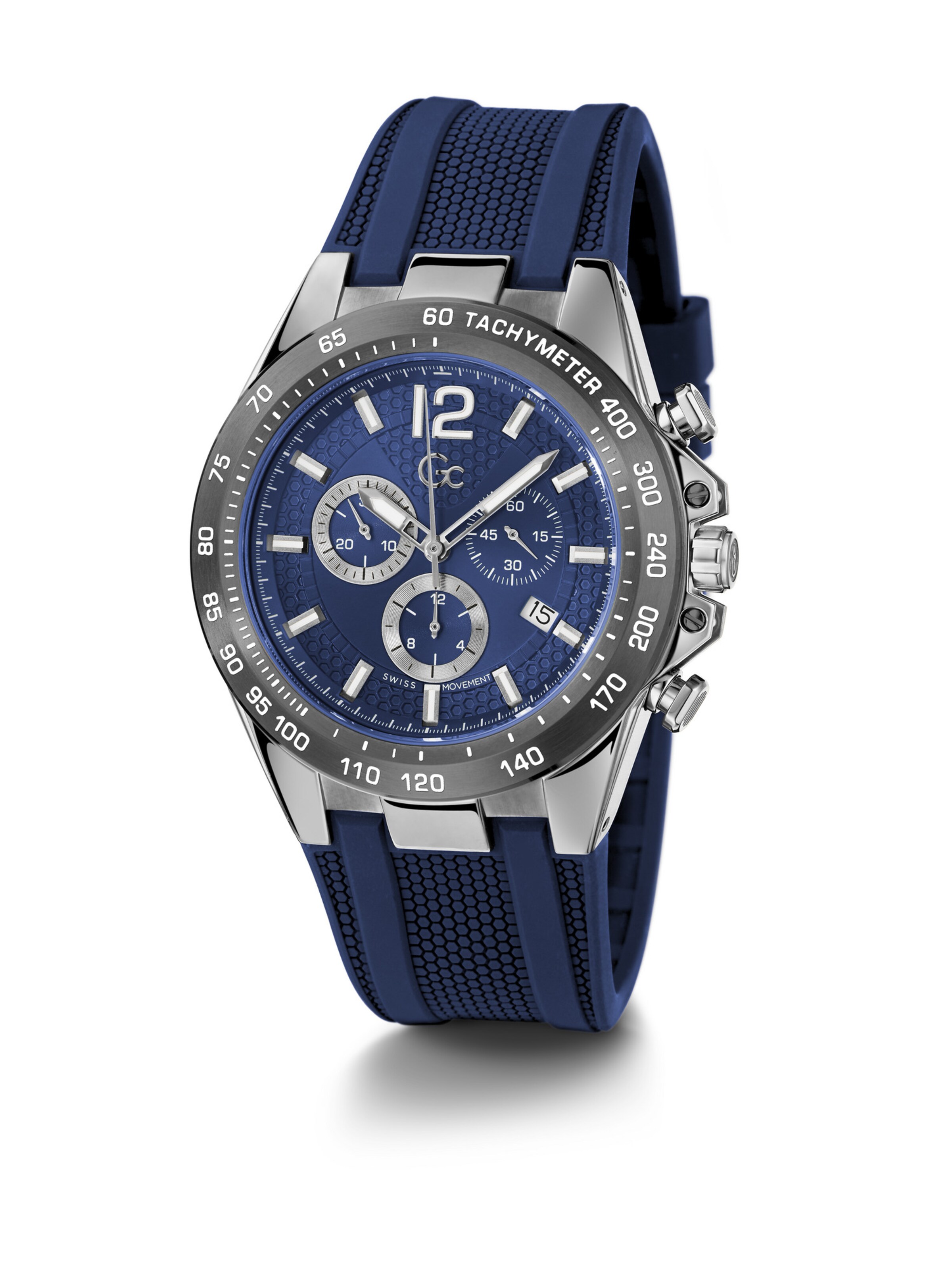 Gc Analog Watch 'Audacious' in Blue: front