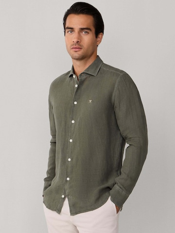 Hackett London Regular Fit Hemd in Grün