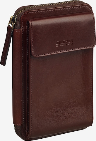 LEONHARD HEYDEN Smartphone Case 'Cambridge' in Brown: front