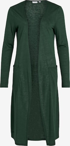 VILA Knit Cardigan 'Sumi' in Green: front