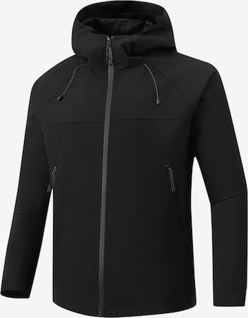 Youthup Outdoorjacke in Schwarz: Vorderseite