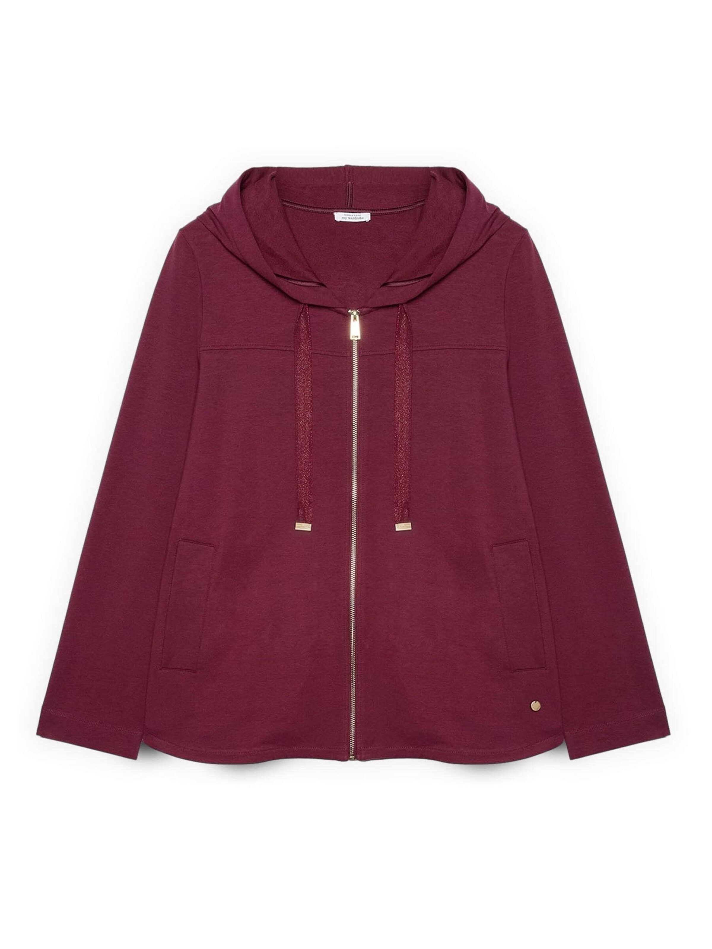 Fiorella Rubino Sweatvest in Rood: voorkant